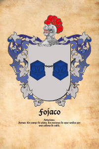 Escudo heráldico del apellido FOJACO