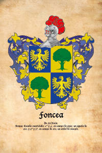 Escudo heráldico del apellido Foncea