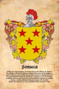 Escudo heráldico del apellido FONSECA