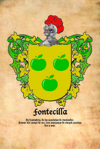 Escudo heráldico del apellido FONTECILLA