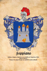 Escudo heráldico del apellido FOPPIANO