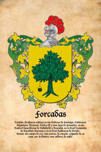 Escudo heráldico del apellido FORCADAS