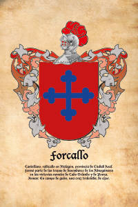 Escudo heráldico del apellido FORCALLO