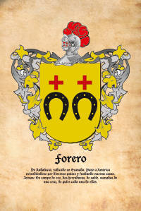 Escudo heráldico del apellido FORERO