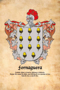 Escudo heráldico del apellido FORNAGUERA