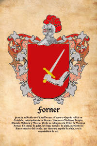 Escudo heráldico del apellido FORNER