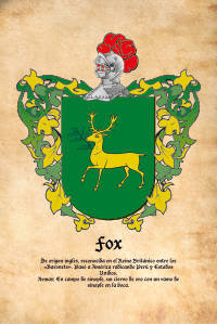Escudo heráldico del apellido FOX