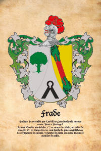 Escudo heráldico del apellido FRADE
