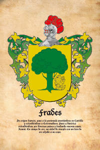 Escudo heráldico del apellido FRADES