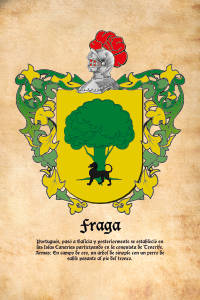 Escudo heráldico del apellido FRAGA
