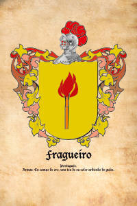 Escudo heráldico del apellido FRAGUEIRO