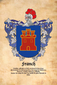 Escudo heráldico del apellido FRANCH