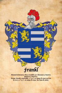 Escudo heráldico del apellido FRANKL