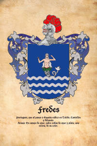 Escudo heráldico del apellido FREDES