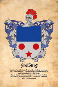 Escudo heráldico del apellido FREIBURG