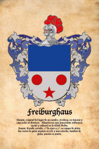 Escudo heráldico del apellido FREIBURGHAUS