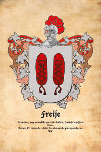 Escudo heráldico del apellido FREIJE