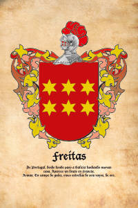 Escudo heráldico del apellido FREITAS