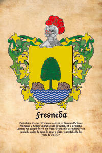 Escudo heráldico del apellido FRESNEDA