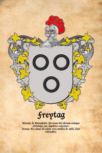 Escudo heráldico del apellido Freytag