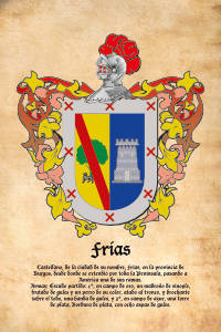 Escudo heráldico del apellido FRIAS