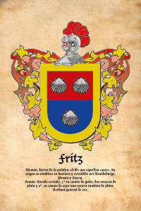 Escudo heráldico del apellido Fritz