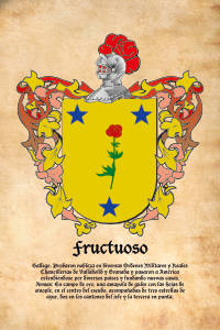 Escudo heráldico del apellido FRUCTUOSO