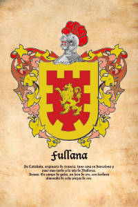 Escudo heráldico del apellido FULLANA