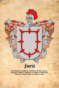 Escudo heráldico del apellido Furió