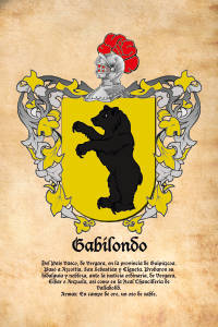 Escudo heráldico del apellido GABILONDO