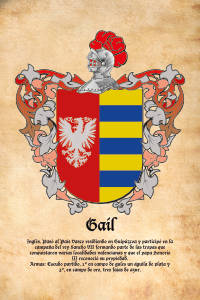 Escudo heráldico del apellido GAIL