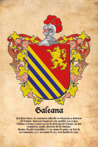 Escudo heráldico del apellido GALEANA