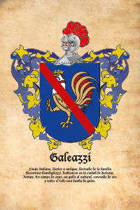 Escudo heráldico del apellido GALEAZZI