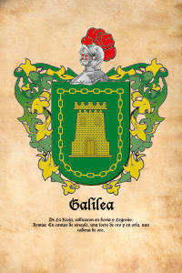 Escudo heráldico del apellido GALILEA