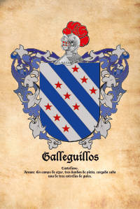 Escudo heráldico del apellido GALLEGUILLOS