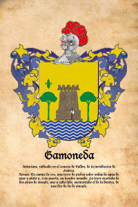 Escudo heráldico del apellido GAMONEDA