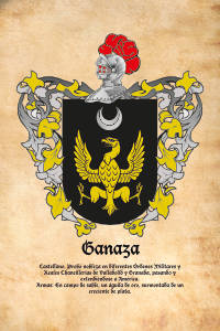 Escudo heráldico del apellido GANAZA