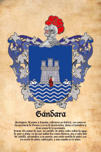 Escudo heráldico del apellido GANDARA