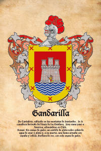 Escudo heráldico del apellido GANDARILLA
