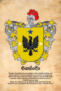 Escudo heráldico del apellido GANDOLFO