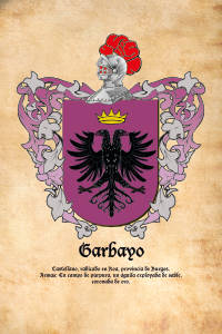Escudo heráldico del apellido GARBAYO