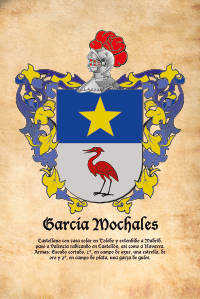 Escudo heráldico del apellido García Mochales