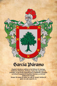 Escudo heráldico del apellido García Páramo