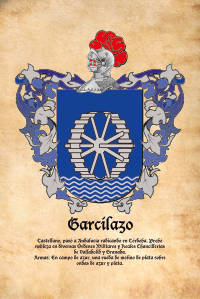 Escudo heráldico del apellido GARCILAZO