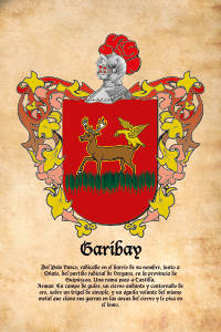 Escudo heráldico del apellido Garibay