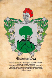 Escudo heráldico del apellido GARMENDIA
