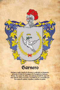 Escudo heráldico del apellido Garnero