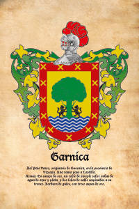 Escudo heráldico del apellido GARNICA