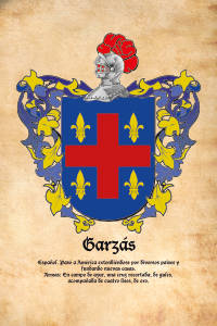 Escudo heráldico del apellido GARZAS