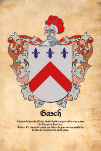Escudo heráldico del apellido GASCH